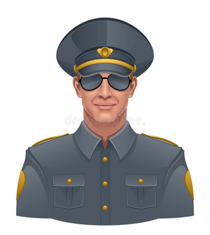 Create meme: police icon, a cartoon-style policeman, police icon