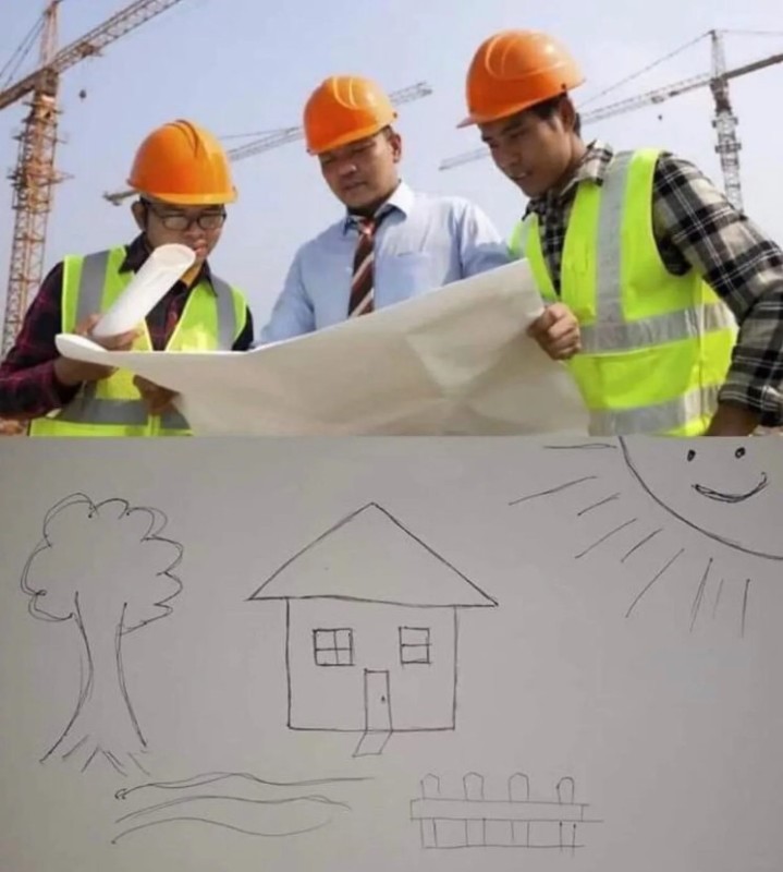 Create meme: civil engineer, civil engineer at the site, construction 