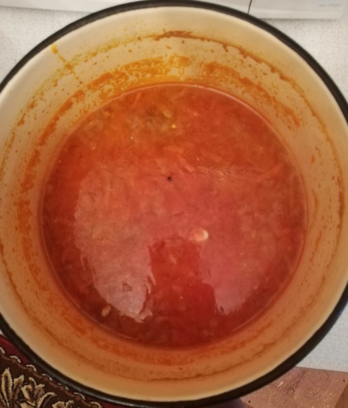 Создать мем: домашний кетчуп, соус, томатный суп