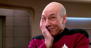 Create meme: Jean Luc Picard facepalm, captain Picard facepalm, Patrick Stewart facepalm