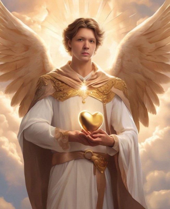 Create meme: the angel of God, archangel michael, angel man