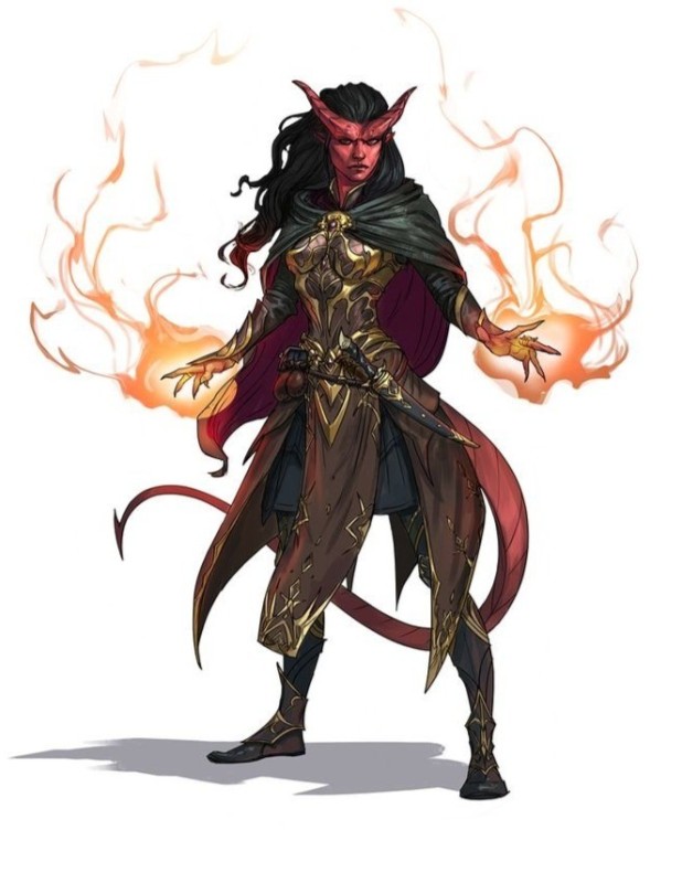 Create meme: tiefling dnd, tiefling dnd 5 mag, tiefling male magician