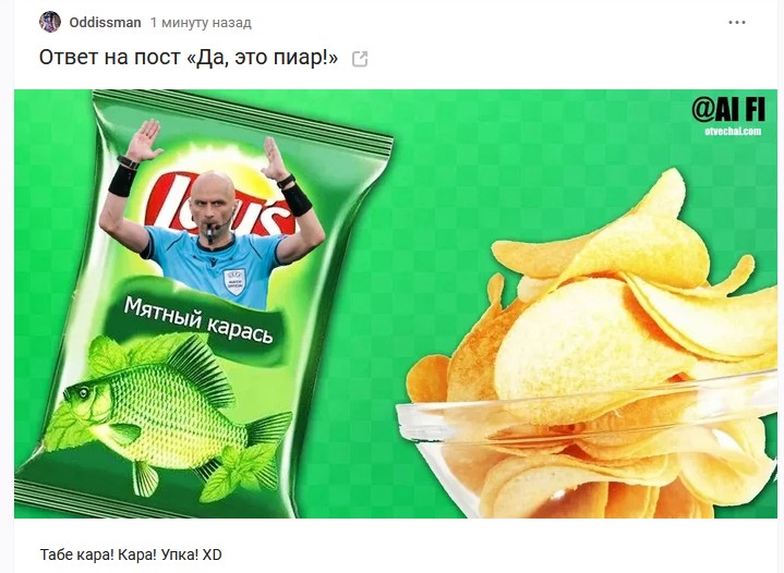 Create meme: leys chips with mint carp flavor, chips with the taste of mint carp, crisps 