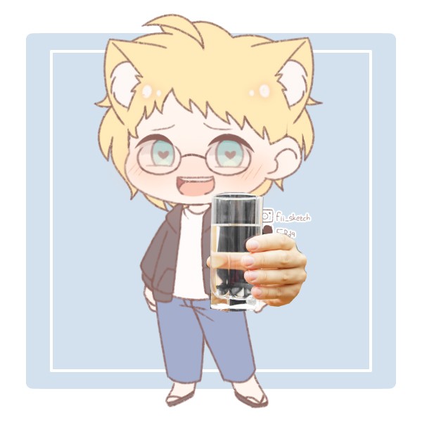 Create meme: Tsukishima Chibi, Tsukishima Chibik, anime 