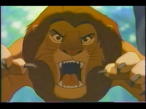 Создать мем: король лев симба взрослый, симба angry, симба большой