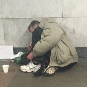Create meme: people, a bum on the street, homeless