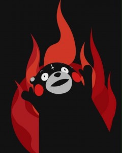 Create meme: kumamon for the glory of Satan