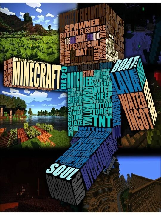 Create meme: minecraft poster, minecraft poster, minecraft 