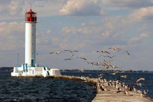 Create meme: Vorontsov Lighthouse, Odessa Lighthouse, lighthouse