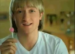 Create meme: plushenko chupa chups, evgeny plushenko chupa chups, advertising chupa chups plushenko