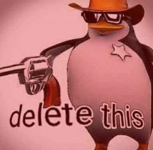 Create meme: penguin with a gun, penguin