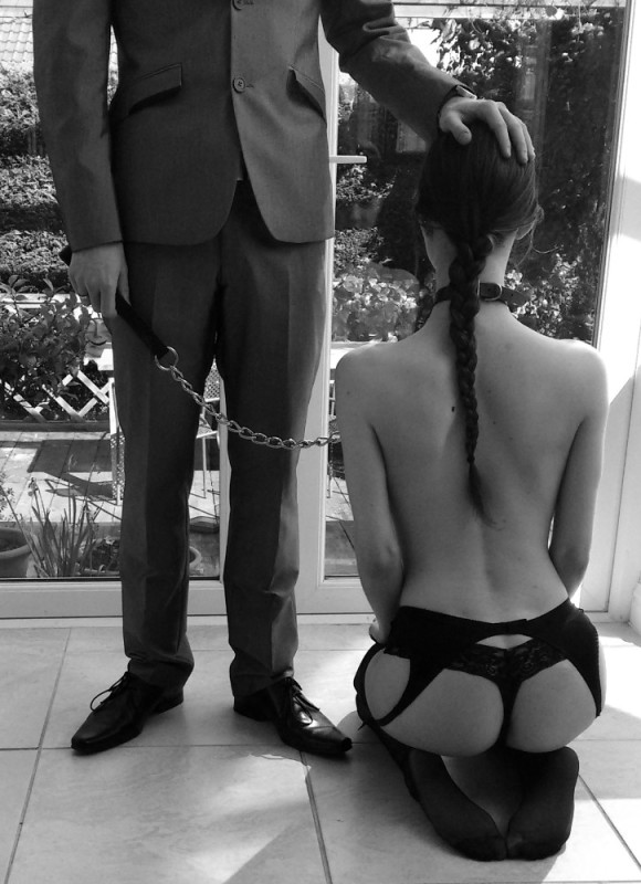 Create meme: subordination of a woman to a man, a girl on her knees in front of a man, dominant or submissive
