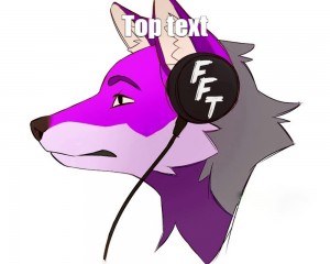 Create meme: anime, purple wolf, wolf