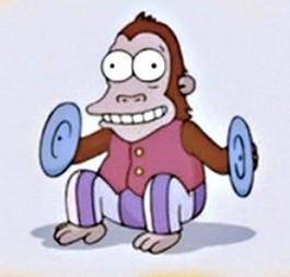 Create meme: the monkey with the cymbals in my head, a monkey with cymbals, monkey with cymbals