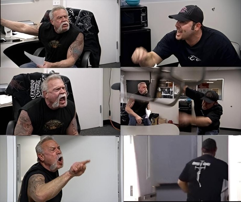 Create meme: American chopper memes, American chopper meme, american chopper meme