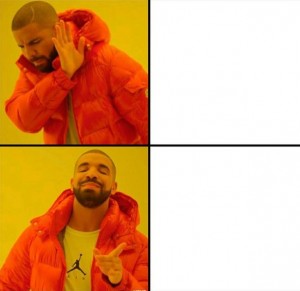 Создать мем: drake meme 8 марта, drake mem, drake мем