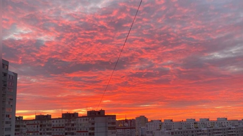 Create meme: Samara sunset, sunset in russia, sunset today