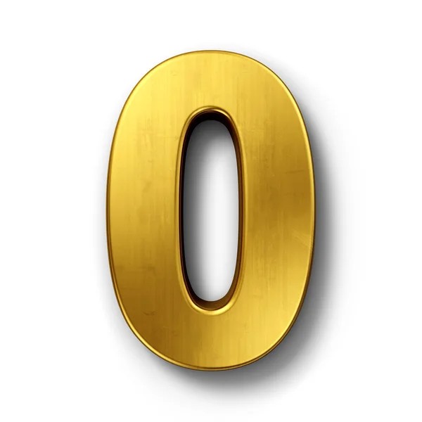 Create meme: gold letters, the digit 0 is golden, golden 3d zero