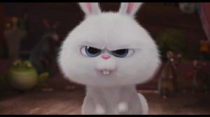 Create meme: rabbit, evil Bunny smile, angry resentful Bunny