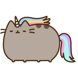 pusheen cat rainbow