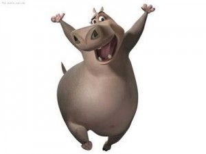 Create meme: Gloria from Madagascar, Gloria Madagascar, Hippo dreaming about losing weight