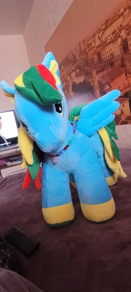 Create meme: Rainbow Dash pony toy, Rainbow Dash is a soft toy, soft toy pony