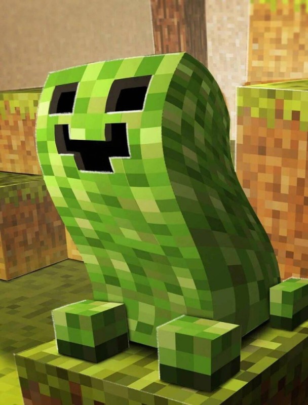 Создать мем: зеленый крипер, зеленый няша крипер, creeper minecraft