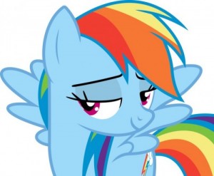 Create meme: rainbow dash, mlp, my little pony