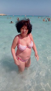 Create meme: photos Mature women in bikini, on the beach, private photo Mature in bathing suits