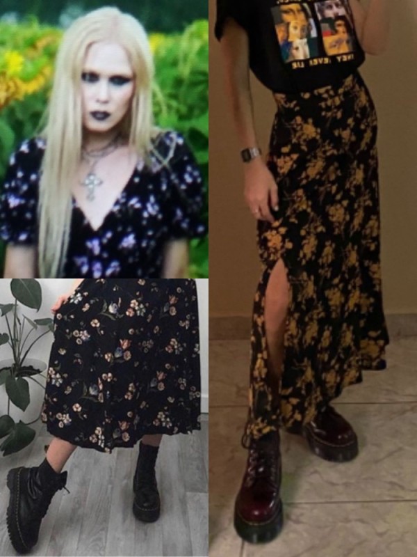 Create meme: midi grunge skirt, grunge style in clothing, grunge skirt