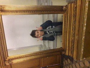 Create meme: Sophia kashcheeva, wooden frame, mirror