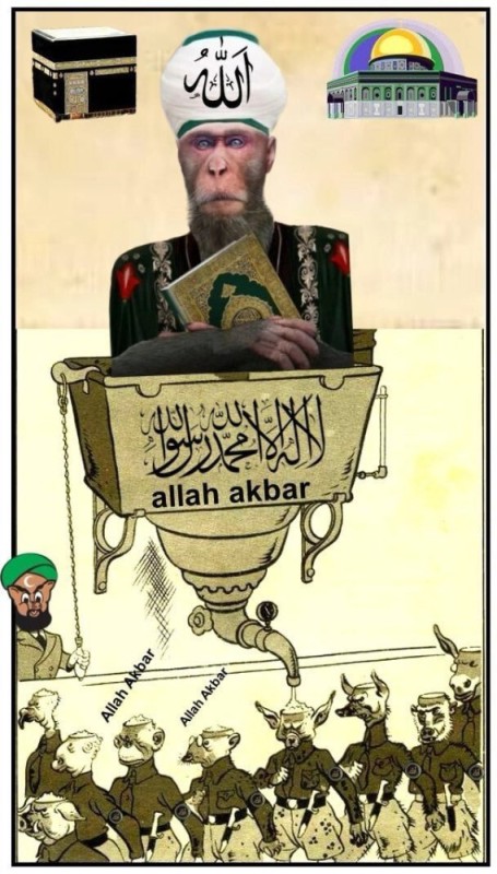 Создать мем: мусульман, людей, allah akbar