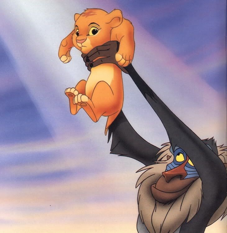 Create meme: the lion king , Lion King Simba was born, monkey lion king