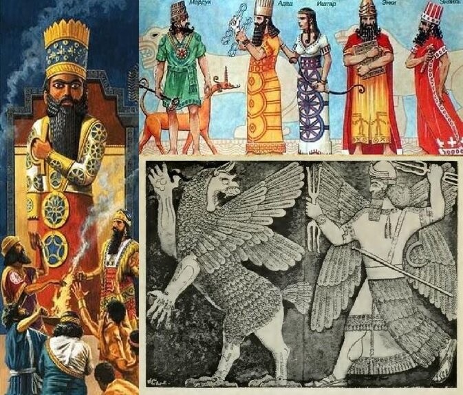 Create meme: The god of Mesopotamia, Marduk, sumerian gods, Marduk is the god of Babylon