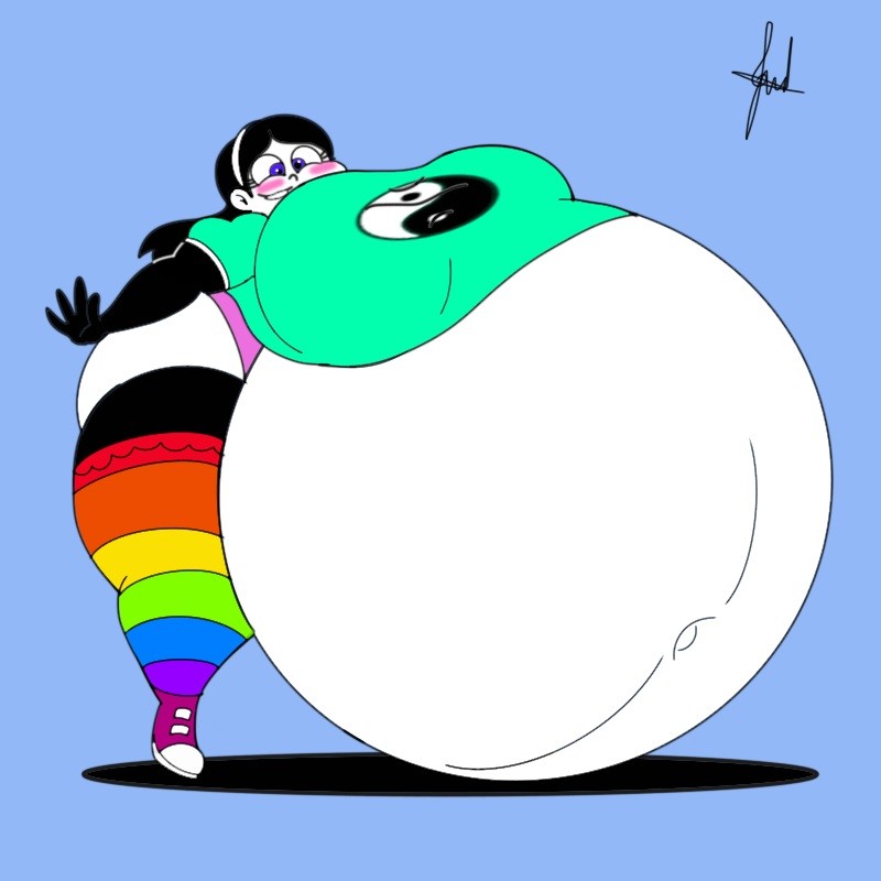 Create meme: belly inflation, rabbits of inflation, fat panda