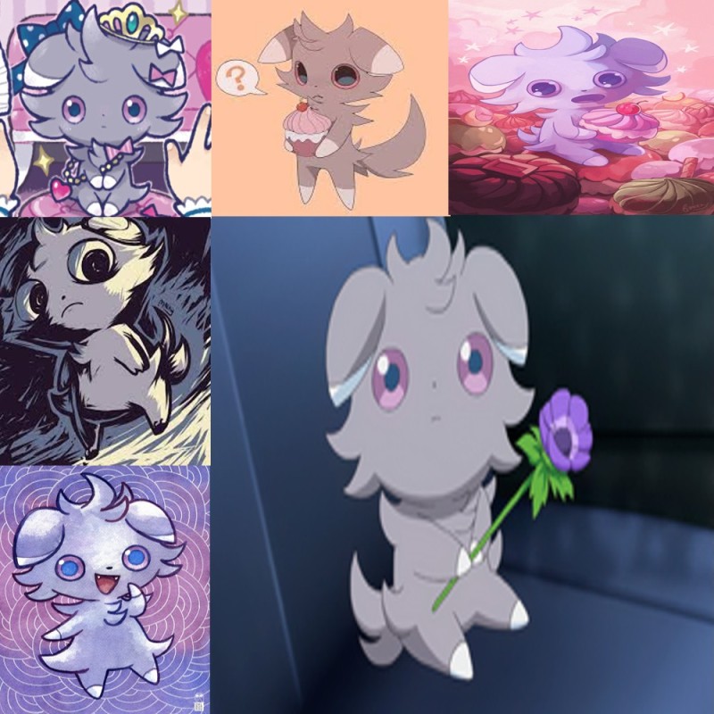 Create meme: animals anime, pokemon anime, anime cute