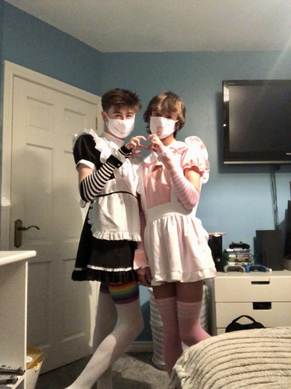 Create meme: femboy maid, maid costume, The maids