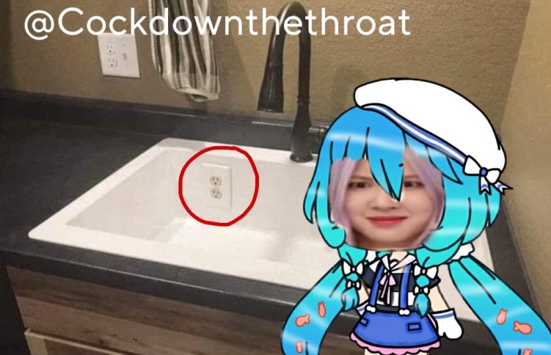 Create meme: socket near the sink, anime meme, anime