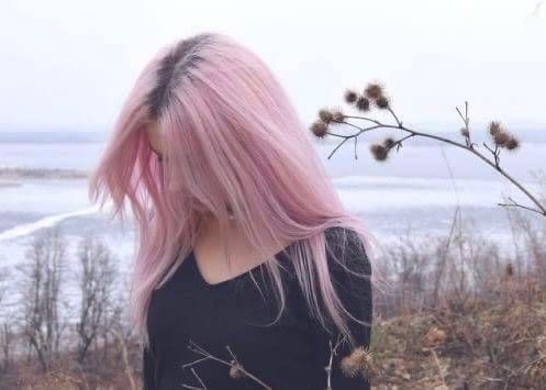 Create meme: pink hair, Julia Mileeva, hair color pink