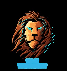 Create meme: lion art, lion, lion head