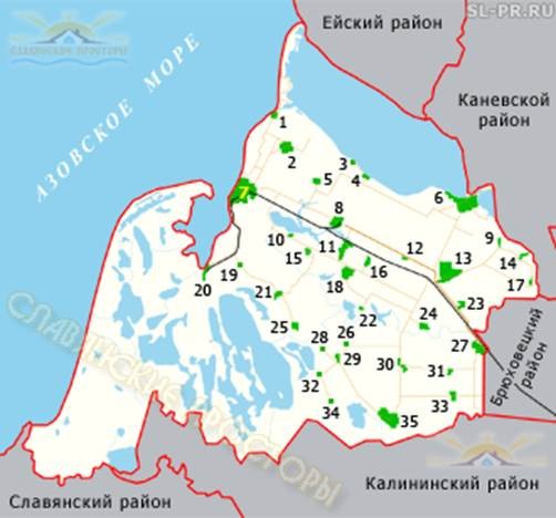 Create meme: map of Primorsko Akhtarsky district, map of the estuaries of the Primorsko-Akhtarsky district, map of Primorsko Akhtarsk