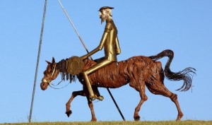 Create meme: horse, the name of the horse of don Quixote, the horse rocinante don Quixote