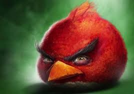 Создать мем: red angry birds, злая птица из энгри бердз, красная птичка из angry birds