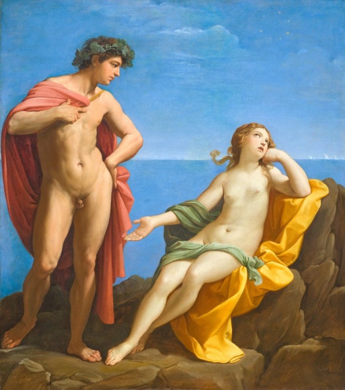 Create meme: Bacchus and Ariadne painting by Guido Reni, Titian Bacchus and Ariadne, Bacchus and Ariadne by Guido Reni