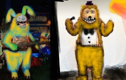 Create meme: Spring bonnie costume, five night at freddy's , five night at freddy 