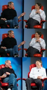 Create meme: Steve jobs, bill gates, Steve jobs and bill gates