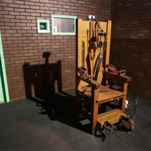 Create meme: electric chair