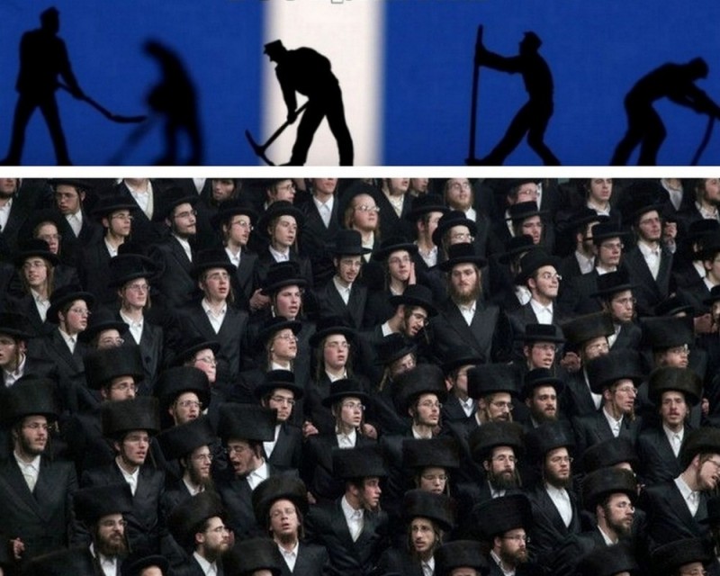 Create meme: Jews Orthodox, a crowd of Jews, the Jews are Hasidim 