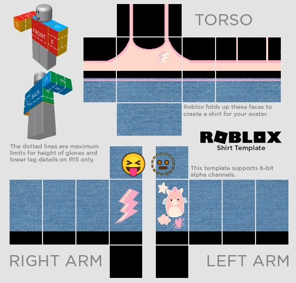 Roblox Shirt Template Transparent 