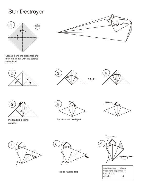 а можете дать схемы оригами про звездные войны? | Star Wars | ВКонтакте